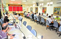 　縣府召開第3次擴大主管月報；劉增應表示，縣政獲得民眾高度支持，府會之間溝通良好是關鍵，提醒議員們所關切的議題，要以最快速度完成與落實。（圖／文：曹重偉）
