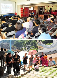 106連江縣低碳永續家園低碳社區經驗交流分享活動22日下午在仁愛活動中心溫馨登場,由塭內社區理事長廖雪美、廍子社區理事長陳素雲現身說法,會後也安排漫步鐵板實地認識社區活動,讓來訪成員們感受到鐵板濃厚的人文氣息及社區生命力。(圖/文:曹重偉)