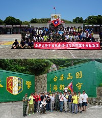重返英雄島!高登鐵漢回娘家。77位曾在高登服役的老兵昨日重返高登,找尋當年當兵的記憶與感動。(圖:詹俊賢提供)