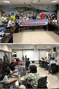 　燕鷗保育專業人員宣導活動南竿場22日舉行，加強導遊領隊等相關人員對燕鷗保育及生態習性的認識。（圖／文：吳嘉榮）
