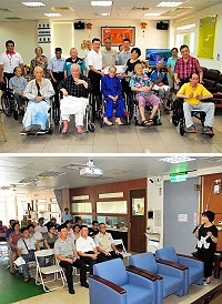 福州地區紅十字會代表團一行抵馬參訪,昨天拜訪醫療院所及社福機構,並親切問候大同之家的老人家們及致贈水果。福州紅會代表團一行期許增進情誼及業務發展,共同為兩岸紅十字人道綠色救助通道順利進行。(圖/文:曹重偉)