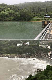 受到熱帶性低氣壓外圍環流及西南氣流影響,馬祖地區7月31日出現強風豪雨。(圖:吳嘉榮