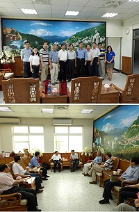 海大校長張清風一行2日拜會縣府進行馬祖校區規劃交流,未來雙方持續密切合作,推動馬祖地區漁業發展。(圖:縣府產發處)