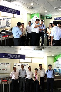 　陸委會主委張小月一行了解白沙小三通運作現況。（圖／文：陳鵬雄）