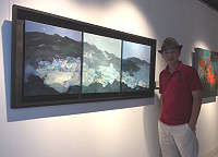 　臺灣現代藝術家協會2017會員聯展正於高雄市立中正文化中心展出，近年在台灣大放異彩的邊城振輝也沒缺席，以新作《上弦．月圓．下弦》參展，歡迎喜愛藝文活動的朋友們蒞臨欣賞。（圖：邊城振輝）