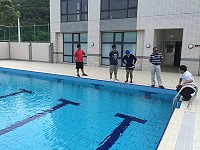 　　北竿鄉綜合運動場館準備就緒，13日上午9時正式剪綵啟用。（圖／文：陳鵬雄）