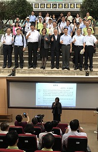 NCC主委詹婷怡一行11日到訪馬祖,訪查行動寬頻網路電波涵蓋情形,並允諾協助改善縣府行動通信無線網路速率服務品質3項提案。(圖/文:吳嘉榮)