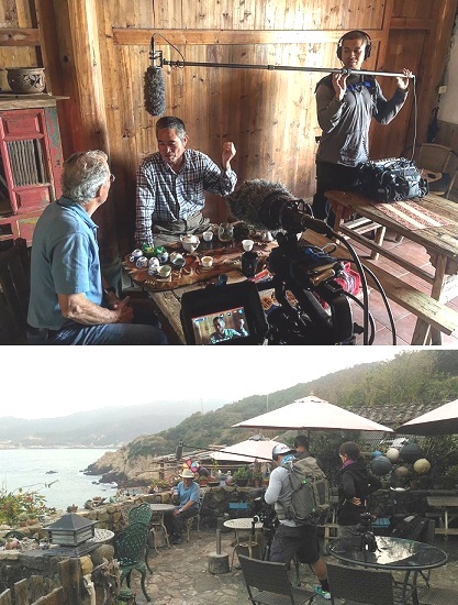 美國公共電視臺(PBS)Joseph Rosendo's Travelscope節目5月造訪馬祖,以媽祖在馬祖為主軸製作專輯節目。(圖:吳嘉榮、馬管處)