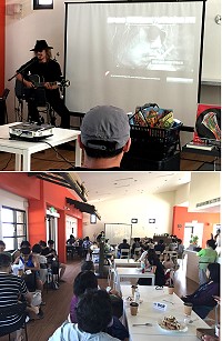 　金曲創作歌手朱約信馬祖首場演唱會獻給北竿，歌迷粉絲們大飽耳福。（圖／文：陳鵬雄）
