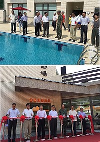 北竿綜合運動場館13日剪綵啟用,結合周邊場地讓北竿運動園區設施更加完備。(圖/文:陳鵬雄)