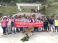 　馬祖青年導覽培訓課程前進大坵，觀光發展協會理事長王禮義期許學員都能用心、熱情的投入第一線旅遊服務。（圖／文：陳鵬雄）