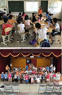 介壽國中小與中教大辦理暑期英語營,21至25日進行為期一週的課程,提供優質的學習與提升學生英語能力。(圖/文:吳嘉榮)