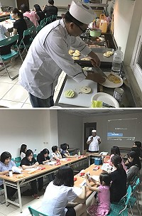 餐飲研習課程南竿場次23日於大同之家5樓舉行,協助業者製作不同風味的早餐,為顧客創造更多驚喜。(圖/文:吳嘉榮)