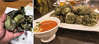　台北日式料理店今夏開始用蠑螺（馬祖叫草螺），退潮時彩及空運臺北。（圖／清水好食人家）