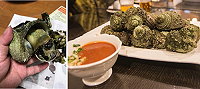 台北日式料理店今夏開始用蠑螺(馬祖叫草螺),退潮時彩及空運臺北。(圖/清水好食人家)