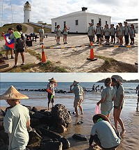 　馬祖童軍夏令營首度走訪莒光，體驗莒光的古蹟與生態之美。（圖／文：宋幸儒）