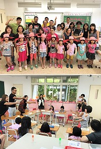 東引國小迎新及祖孫週活動,9位小一新生戴上狀元帽展開豐富充實有趣的學習旅程。(圖:東引國小)