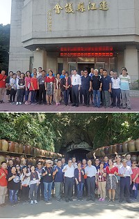 金門縣議會議長洪麗萍率多位議員及議會主管,29日抵馬展開三天二夜的基層建設觀摩考察活動,受到議長張永江及議員、職員們的熱情歡迎。(圖:連江縣議會)