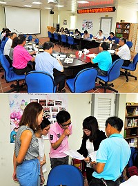 為了解地區役政管理情形,內政部役政署31日由組長王孝助率考評小組一行,專程來馬執行役政業務督訪工作,聽取縣府役政業務工作簡報,並就戶役行政科所準備文本資料進行檢視。(圖/文:曹重偉)