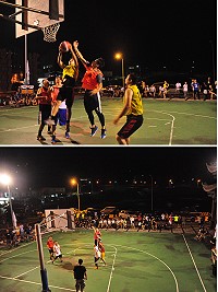 清水盃3對3籃球賽開打,地區精銳盡出,爭取佳績。(圖/文:馮紹夫)