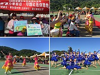 「魅力四射多元文化嘉年華」首度移師北竿,塘岐運動場洋溢歡樂南洋風。(圖/文:陳鵬雄)