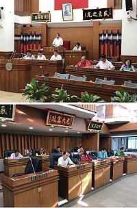 連江縣議會11日起召開第6屆第5次臨時會議,針對此次臨時會議程做確認,預定15日閉會。(圖/文:吳嘉榮)