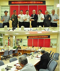 　連江縣救護航空器駐地備勤由凌天航空得標，昨日與縣府、軍方召開籌備會議，預計明年7月開始提供服務。（圖／文：馮紹夫）