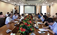 縣長劉增應、議長張永江19日與大陸連江縣長鄭立敏、副縣長謝志成會談。(圖:連江縣交旅局)