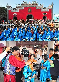 「牛角做出幼」23日盛大登場,今年特別向對岸伸出友誼雙手,邀請大陸龍岩、馬尾、廈門等地區學生來馬參加相關活動,也共同見證馬中一年級94位學子過關成年。(圖/文:曹重偉)