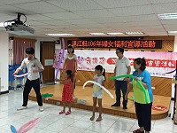 　地方政府多項婦女福利政策透過話劇演出的方式進行宣導。（圖／文：陳鵬雄）