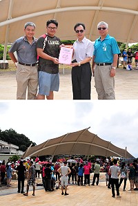 響應世界無車日,環境資源局23日上午在介壽澳口公園舉辦健行淨山活動,吸引200多位鄉親共襄盛舉,一邊運動一邊撿拾路邊垃圾,到終點還要自行做垃圾分類,度過健康又充實的上午。(圖/文:曹重偉)