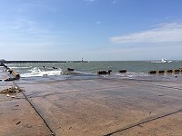 　水淹碼頭。（圖／文：陳鵬雄）