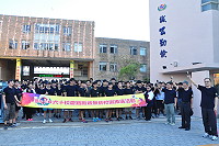 　馬祖高中喜迎60週年校慶，校內迷你馬拉松昨日率先開跑，為校慶拉開序幕。（圖／文：馮紹夫）