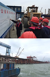 大陸施工中的平潭海峽大橋地質與地形與馬祖最為相似,未來南北大橋若要興建,相關技術經驗可為借鏡。〈圖:本報資料室)