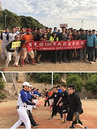 莒光鄉「戒菸盃」慢速壘球賽4日上午開打,經過一天得激戰,由莒光守備大隊的病毒趴趴GO隊奪冠。(圖/文:宋幸儒)