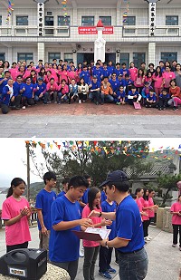 中山國中慶祝建校49週年,全校師生來賓一起唱校歌。(圖/文:陳鵬雄)