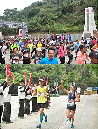 第3屆馬祖國際馬拉松昨日正式開跑,3000名選手齊聚挑戰全台最難賽道,馬祖戰地特色與熱情加油團,獲得跑友一致稱讚。(圖/文:馮紹夫)