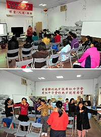 　跑完馬拉松，你累了嗎？南竿社區健康中心特於11日舉辦冬季經絡伸展及健康飲食講座，邀請台北保生經絡團隊兩位講師抵馬分享養身秘方，學員獲益良多。（圖／文：曹重偉）