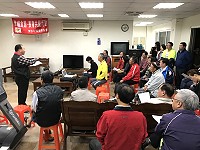 　津沙東營區馬祖酒文化園區16日再次召開說明會，並聽取鄉親意見雙向溝通。（圖／文：吳嘉榮）