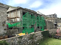 　芹壁地形不利施工機具進場，民宅營建單價要比其它村莊高出約4成之多。（圖／文：陳鵬雄）