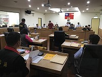 　南竿鄉代會第10屆第6次定期大會17日開議，由鄉長陳振國進行施政報告。（圖／文：吳嘉榮）