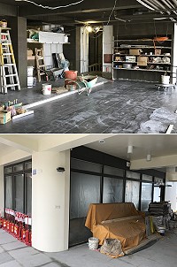 　迎接年底前開幕，星巴克馬祖門市目前正進行內部各項施工。（圖／文：吳嘉榮）