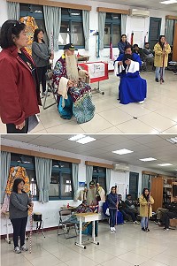 配合明年北竿元宵擺暝文化活動,芹壁素人京劇團最近展開密集的排演。(圖/文:陳鵬雄)