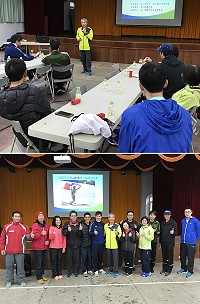 2017馬祖路跑推廣國手講座25日舉行,講師呂松霖分享馬拉松的訓練方式,以及如何預防運動傷害。(圖/文:吳嘉榮)