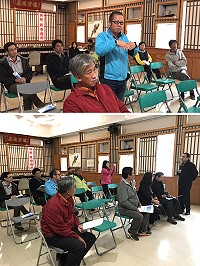 　連江縣政府推動智慧國土規劃計畫最後一場座談西莒登場，與鄉公所、鄉民代表、村長進行交流會談，匯集地方的意見。（圖／文：宋幸儒）