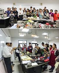 北竿在地食材異國料理研習圓滿結訓,學員獲益良多,縣長劉增應特別前往鼓勵學員。(圖:芹沃咖啡館)