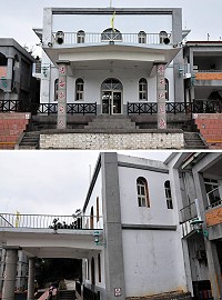介壽國中小大禮堂確定拆除!處長陳冠人表示,校園必須以學生安全為優先考量,但為兼顧校友們的歷史情感及精神傳承,會留下牌樓區塊,原禮堂空間也會有效使用。(圖/文:曹重偉)