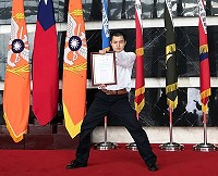 南竿機步連一兵蔡光中。(圖/文:謝宏源)