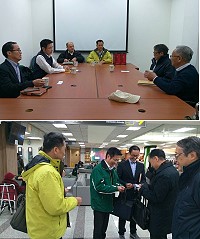 　縣長劉增應與交旅局針對黑貓馬祖低溫宅配業務與統一速達公司交換意見，地方表達爭取續辦需求立場。（圖：連江縣交通旅遊局）