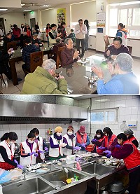 　22日是二十四節氣中的「冬至」，為迎接傳統節慶，紅十字會馬祖支會下午特舉辦冬至送暖－關懷大同之家奉湯圓送暖活動，派出20多位志工前往大同之家廚房現做馬祖傳統湯圓及地瓜餃，讓這份充滿傳統意義的小點心溫暖大家的胃。（圖／文：曹重偉）